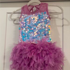 Girls Sparkling Purple Costume